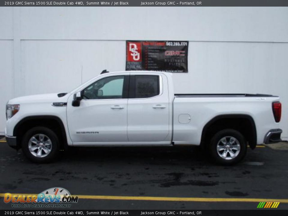 2019 GMC Sierra 1500 SLE Double Cab 4WD Summit White / Jet Black Photo #1