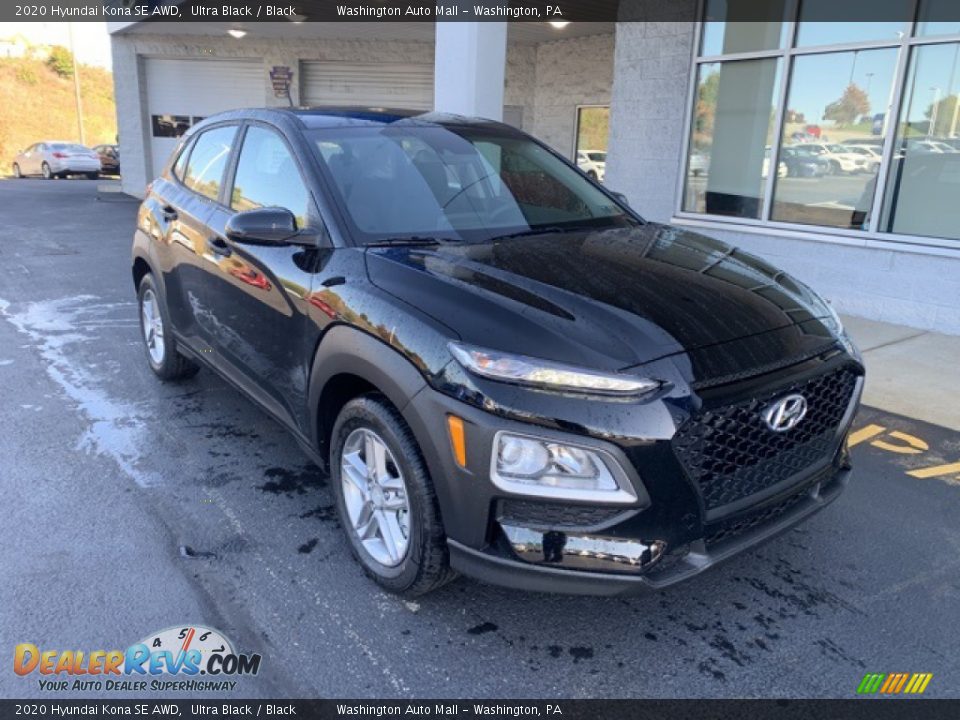 2020 Hyundai Kona SE AWD Ultra Black / Black Photo #2
