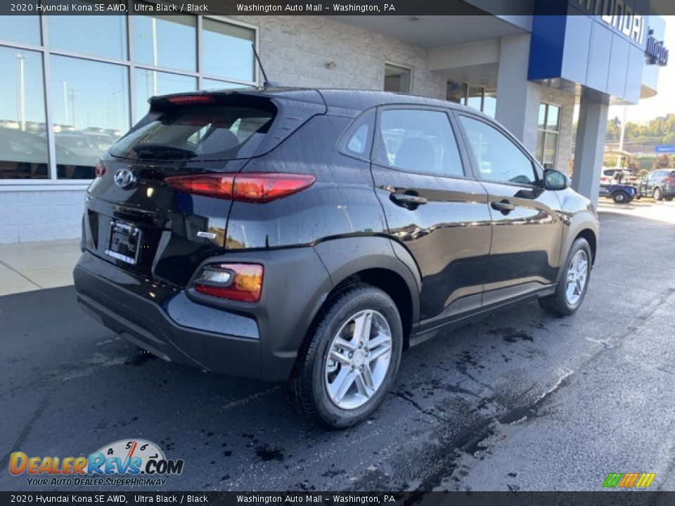 2020 Hyundai Kona SE AWD Ultra Black / Black Photo #4