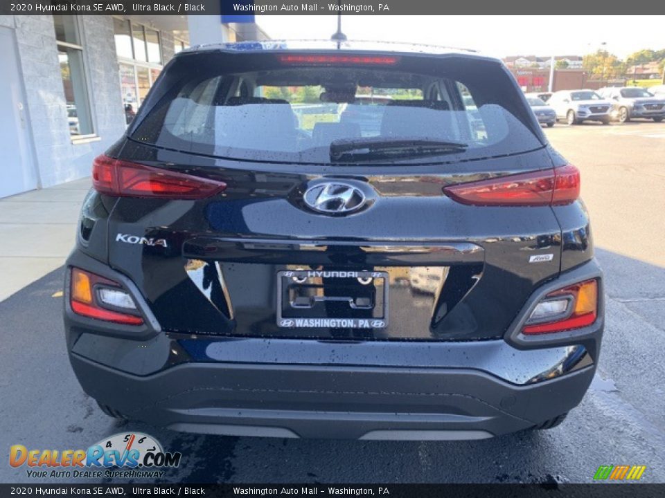 2020 Hyundai Kona SE AWD Ultra Black / Black Photo #5