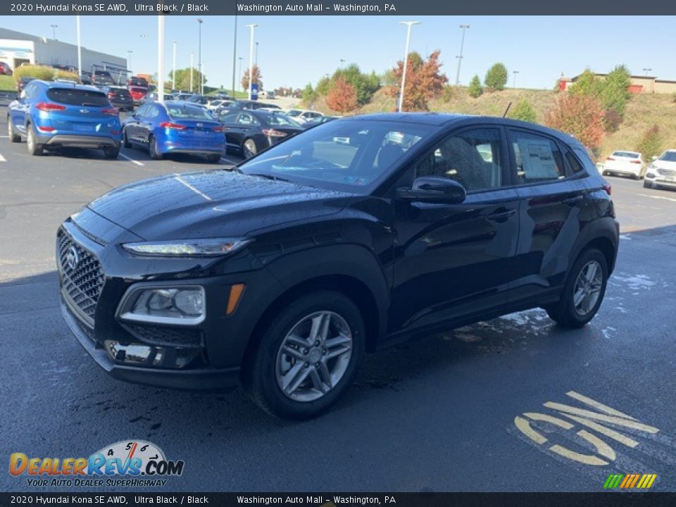 2020 Hyundai Kona SE AWD Ultra Black / Black Photo #7