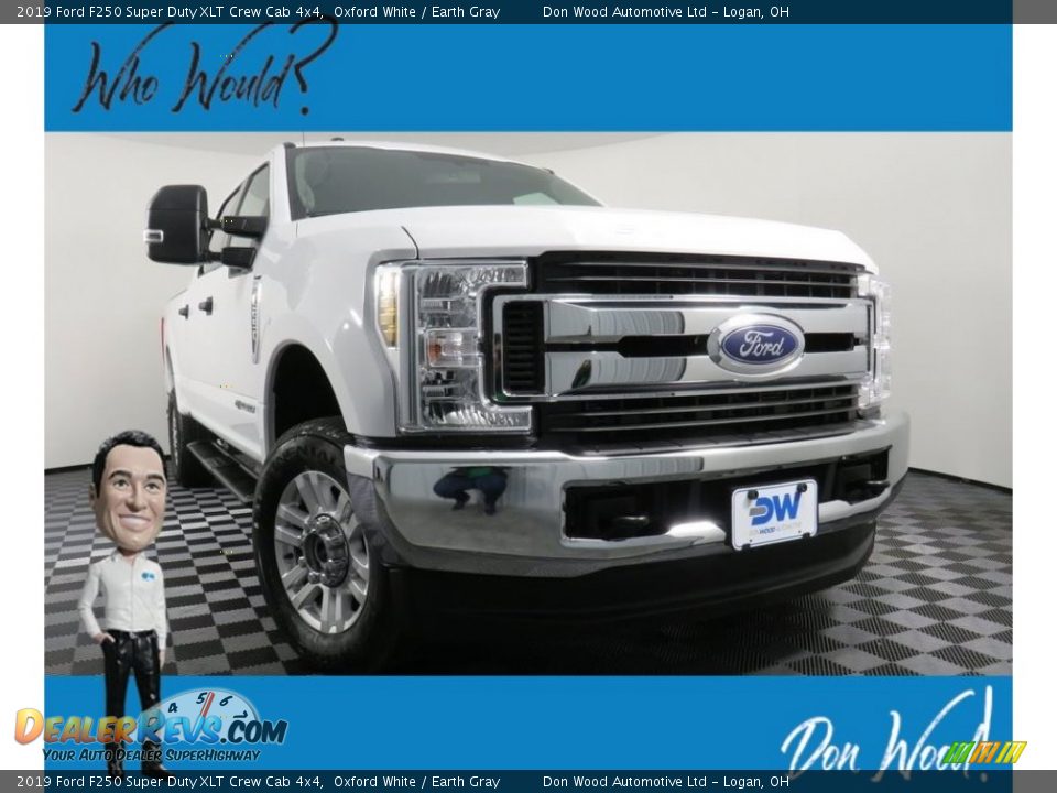 2019 Ford F250 Super Duty XLT Crew Cab 4x4 Oxford White / Earth Gray Photo #1