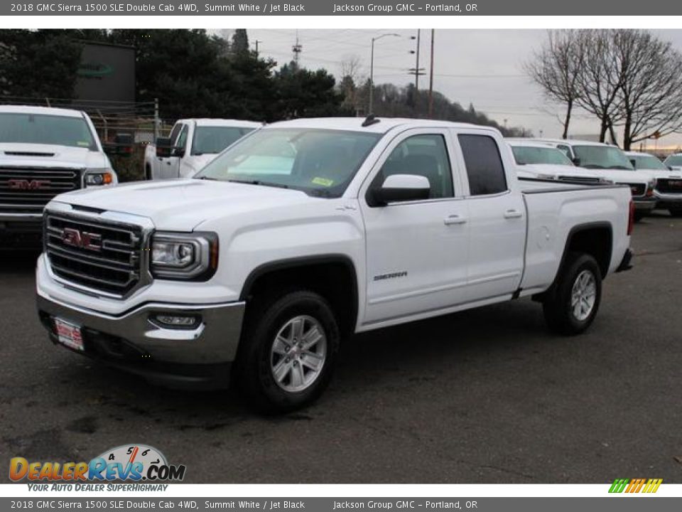 2018 GMC Sierra 1500 SLE Double Cab 4WD Summit White / Jet Black Photo #1