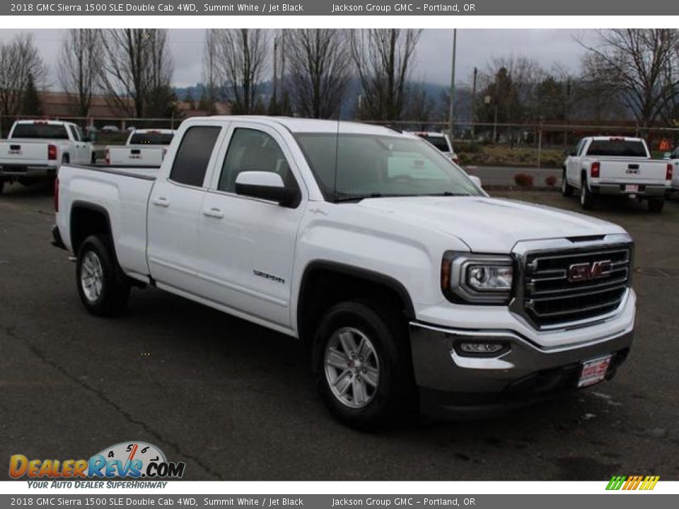 2018 GMC Sierra 1500 SLE Double Cab 4WD Summit White / Jet Black Photo #2