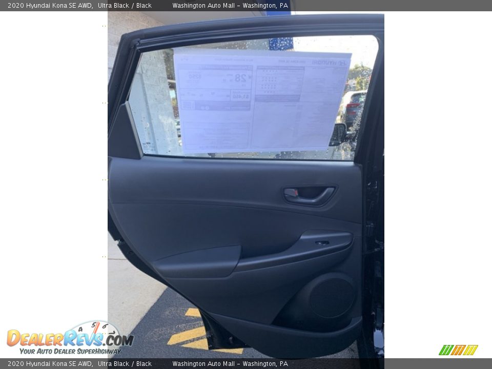 2020 Hyundai Kona SE AWD Ultra Black / Black Photo #17