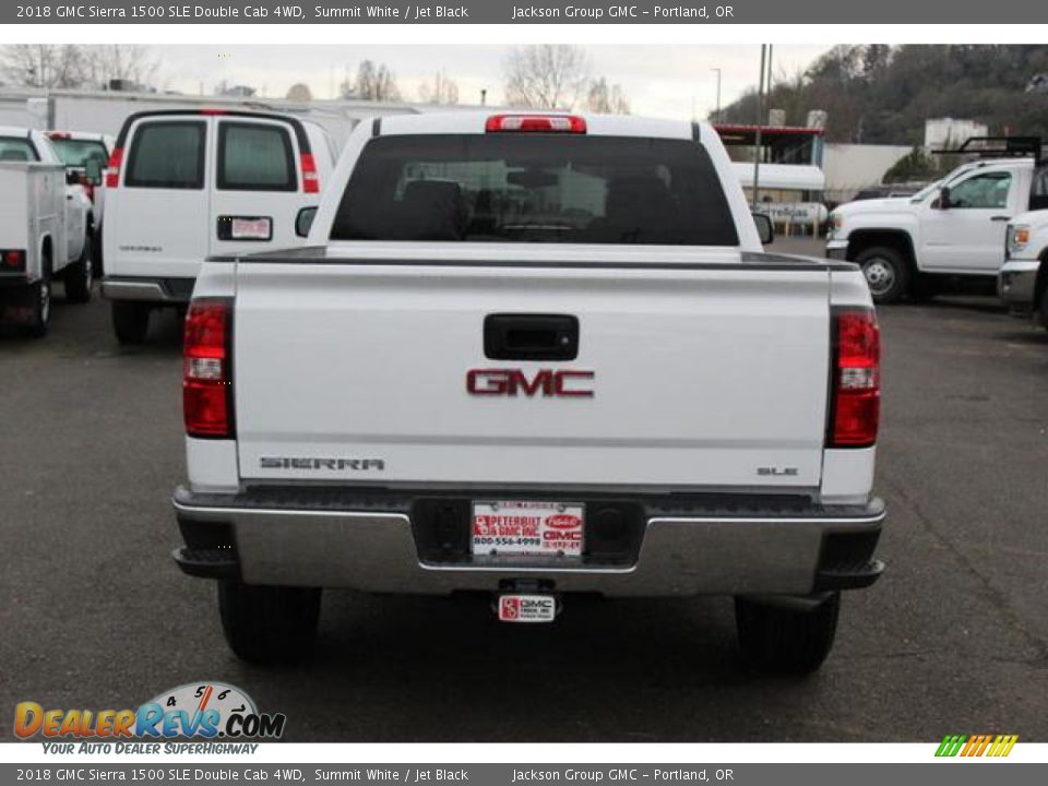 2018 GMC Sierra 1500 SLE Double Cab 4WD Summit White / Jet Black Photo #5