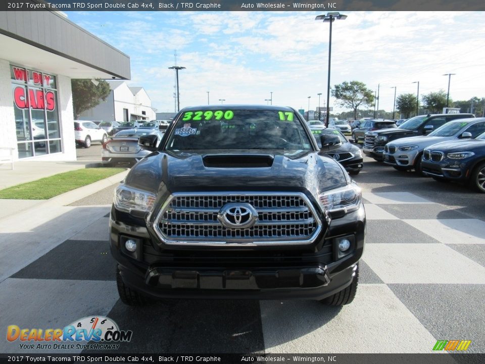 2017 Toyota Tacoma TRD Sport Double Cab 4x4 Black / TRD Graphite Photo #2