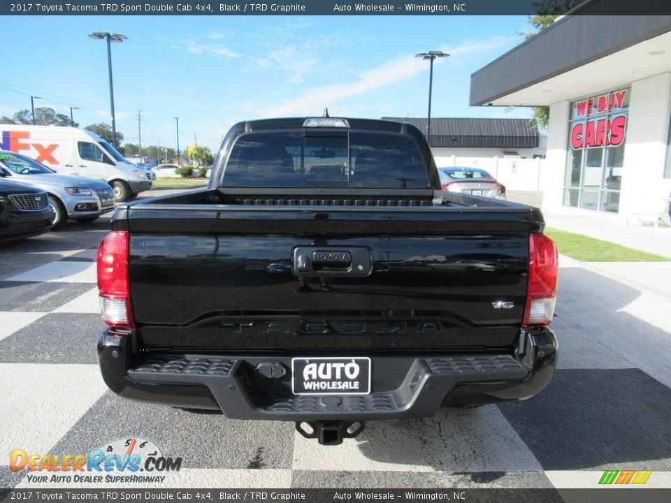 2017 Toyota Tacoma TRD Sport Double Cab 4x4 Black / TRD Graphite Photo #4