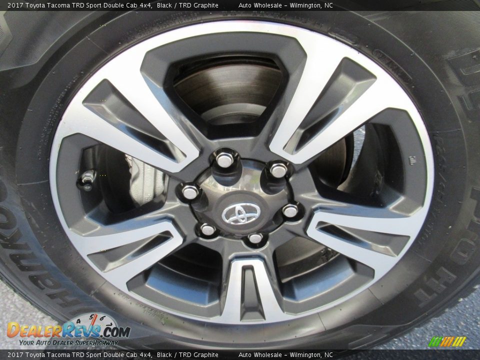 2017 Toyota Tacoma TRD Sport Double Cab 4x4 Black / TRD Graphite Photo #7