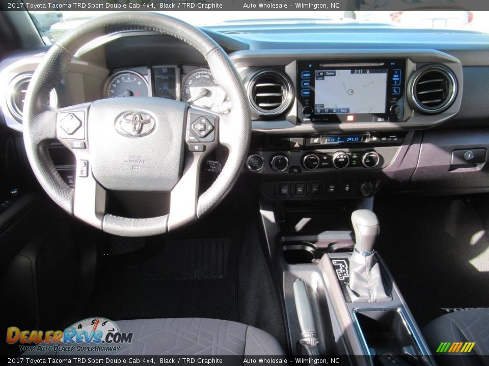 2017 Toyota Tacoma TRD Sport Double Cab 4x4 Black / TRD Graphite Photo #14