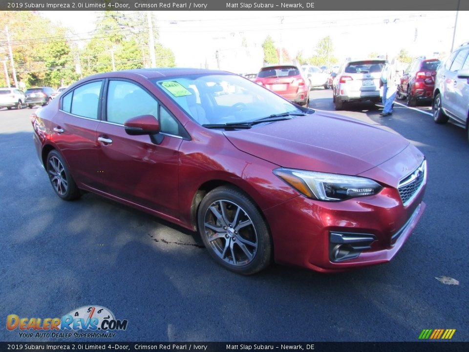 2019 Subaru Impreza 2.0i Limited 4-Door Crimson Red Pearl / Ivory Photo #4