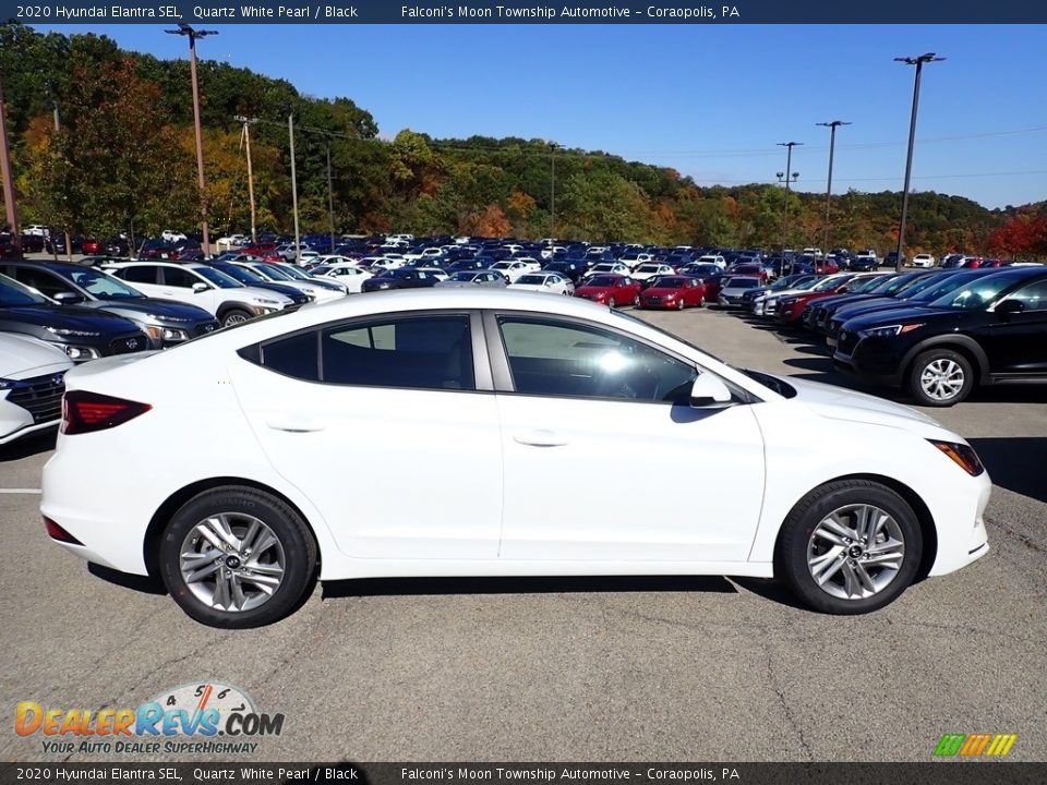 2020 Hyundai Elantra SEL Quartz White Pearl / Black Photo #1