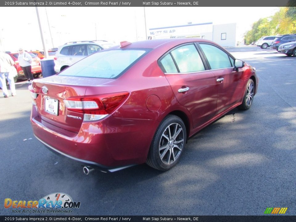 2019 Subaru Impreza 2.0i Limited 4-Door Crimson Red Pearl / Ivory Photo #6
