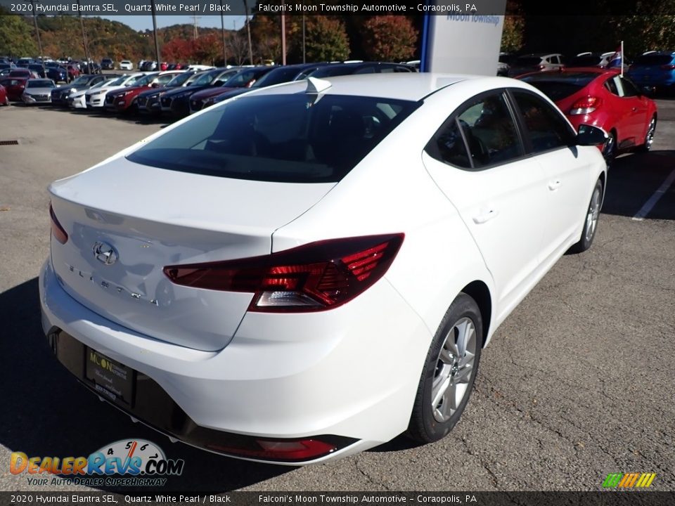 2020 Hyundai Elantra SEL Quartz White Pearl / Black Photo #2