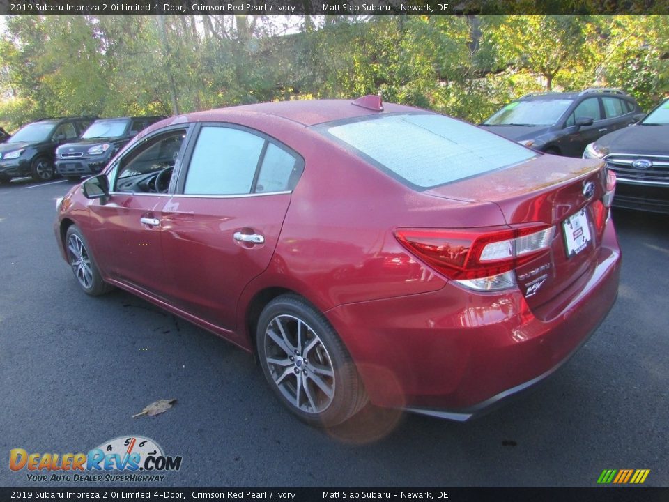 2019 Subaru Impreza 2.0i Limited 4-Door Crimson Red Pearl / Ivory Photo #8