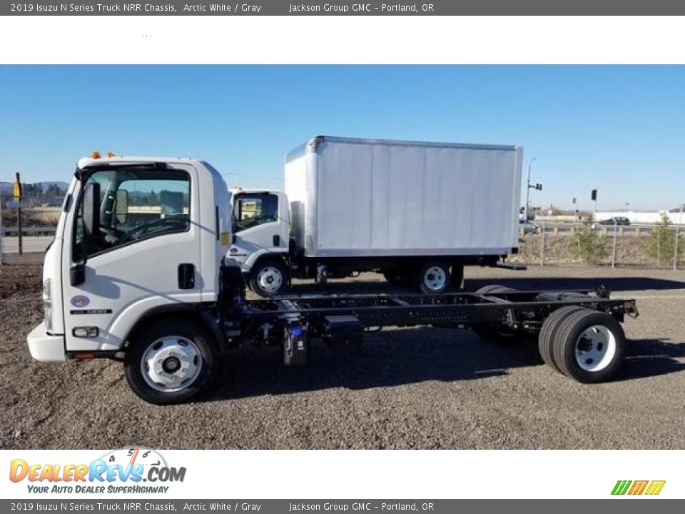 Arctic White 2019 Isuzu N Series Truck NRR Chassis Photo #1