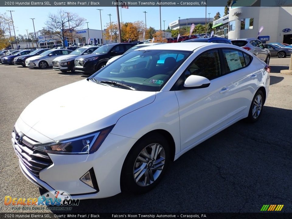 2020 Hyundai Elantra SEL Quartz White Pearl / Black Photo #5