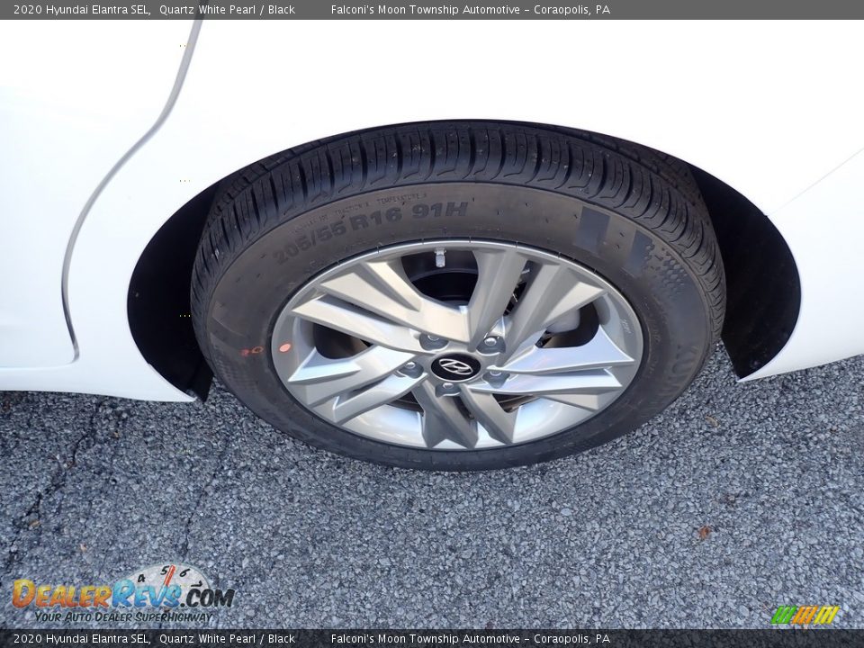 2020 Hyundai Elantra SEL Quartz White Pearl / Black Photo #7