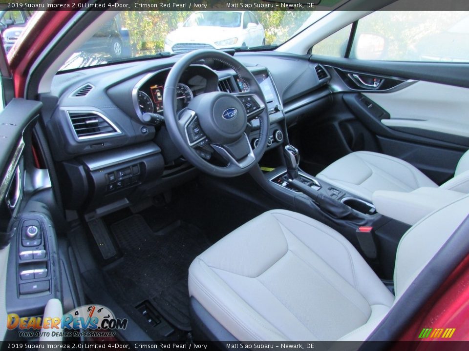 Ivory Interior - 2019 Subaru Impreza 2.0i Limited 4-Door Photo #12