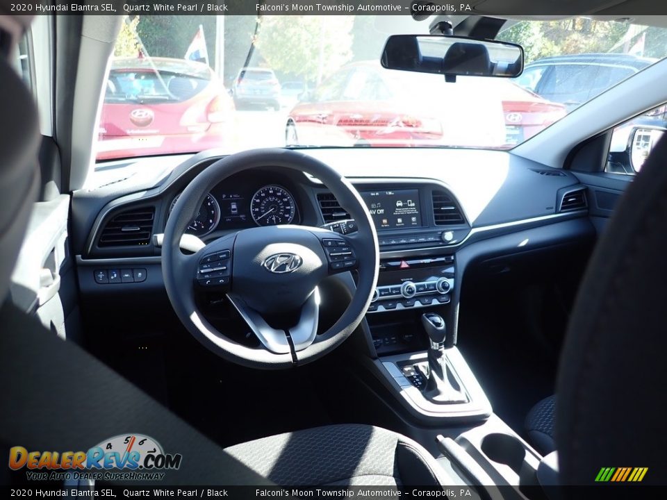 2020 Hyundai Elantra SEL Quartz White Pearl / Black Photo #9