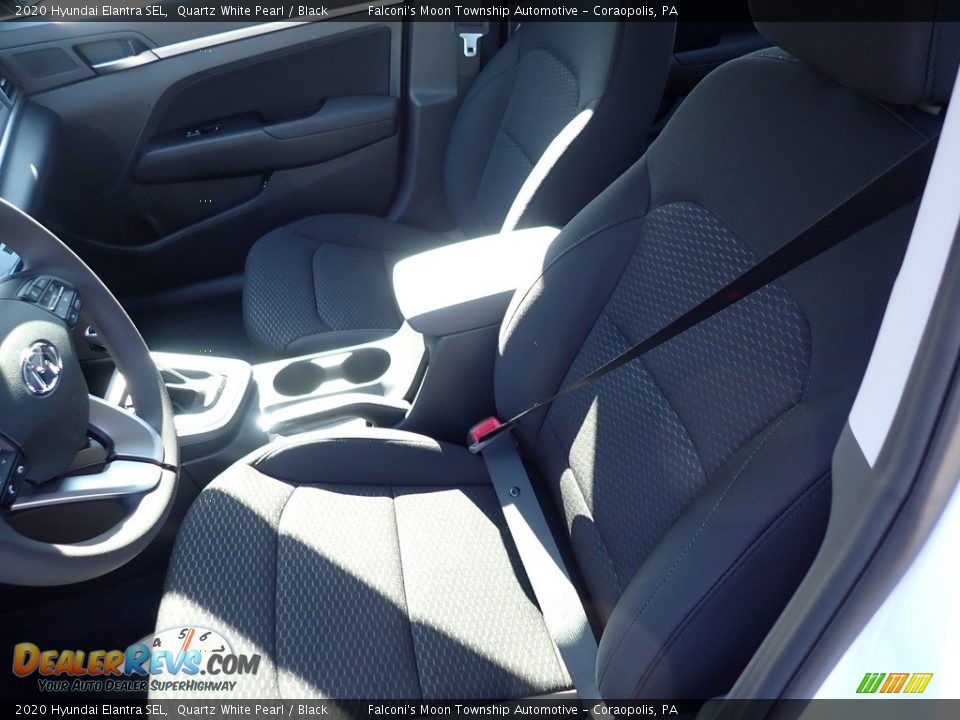 2020 Hyundai Elantra SEL Quartz White Pearl / Black Photo #11