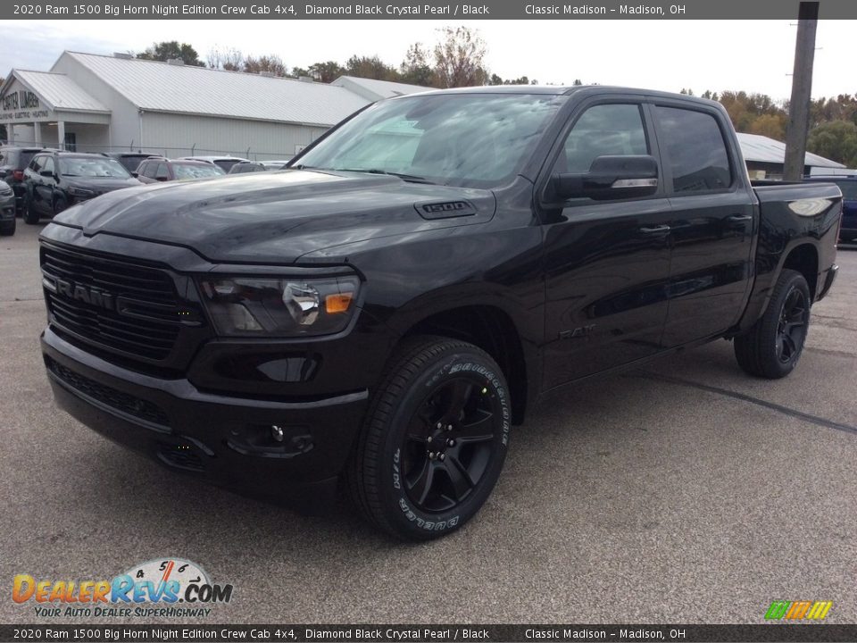 2020 Ram 1500 Big Horn Night Edition Crew Cab 4x4 Diamond Black Crystal Pearl / Black Photo #5