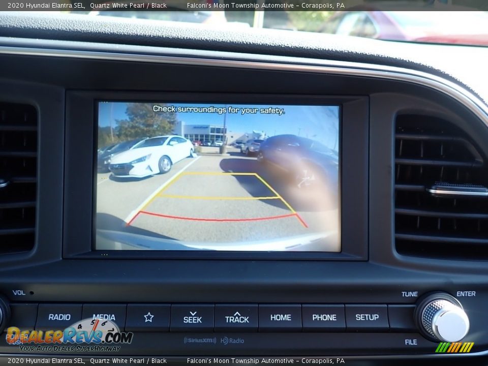 2020 Hyundai Elantra SEL Quartz White Pearl / Black Photo #14