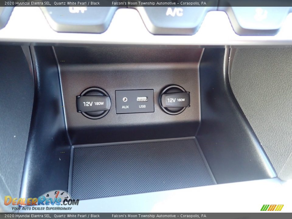 2020 Hyundai Elantra SEL Quartz White Pearl / Black Photo #15