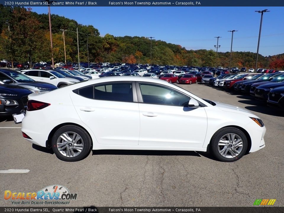 2020 Hyundai Elantra SEL Quartz White Pearl / Black Photo #1