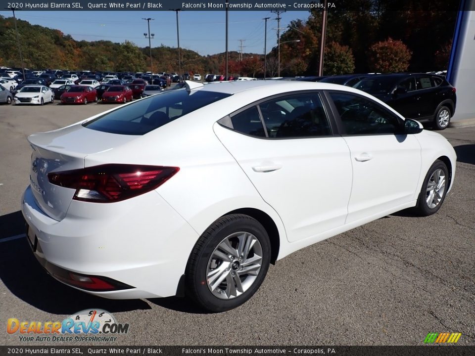 2020 Hyundai Elantra SEL Quartz White Pearl / Black Photo #2