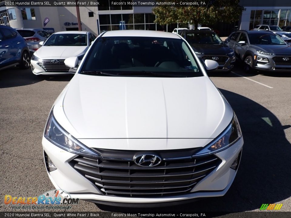 2020 Hyundai Elantra SEL Quartz White Pearl / Black Photo #4
