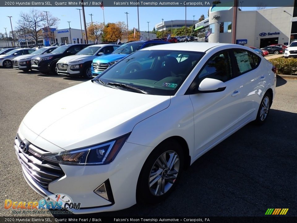 2020 Hyundai Elantra SEL Quartz White Pearl / Black Photo #5