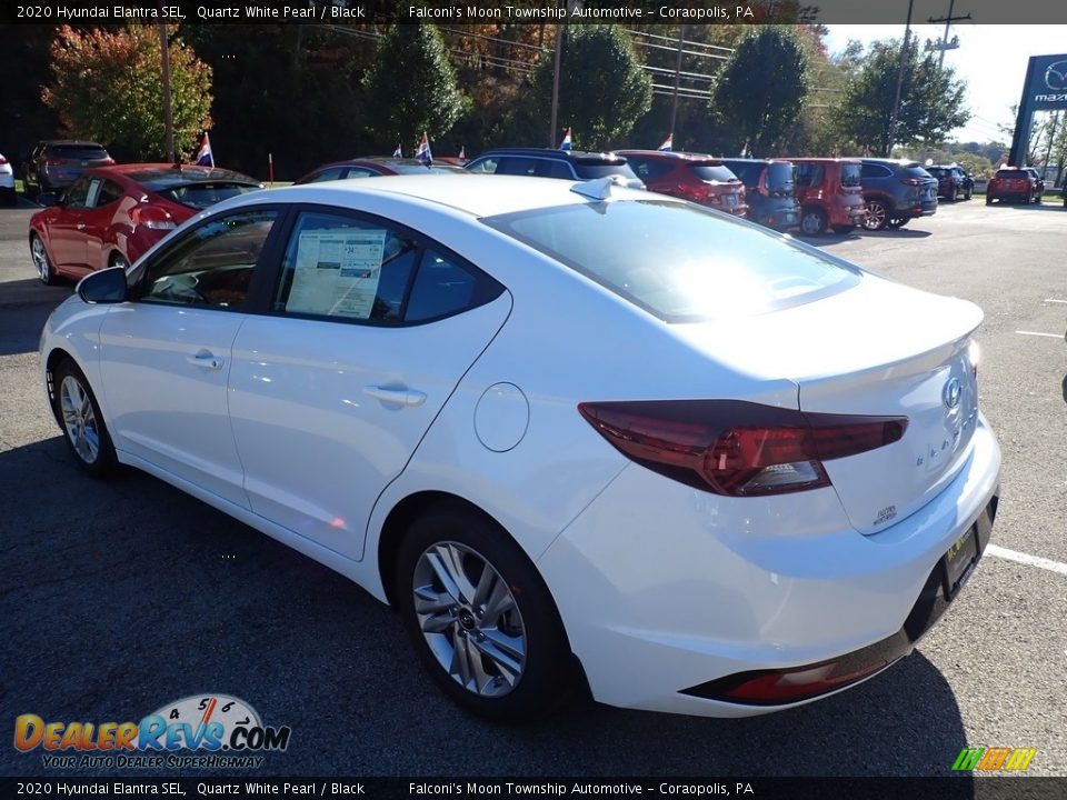 2020 Hyundai Elantra SEL Quartz White Pearl / Black Photo #6