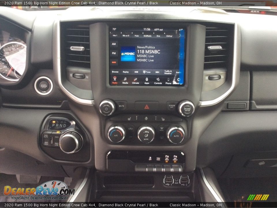 2020 Ram 1500 Big Horn Night Edition Crew Cab 4x4 Diamond Black Crystal Pearl / Black Photo #14