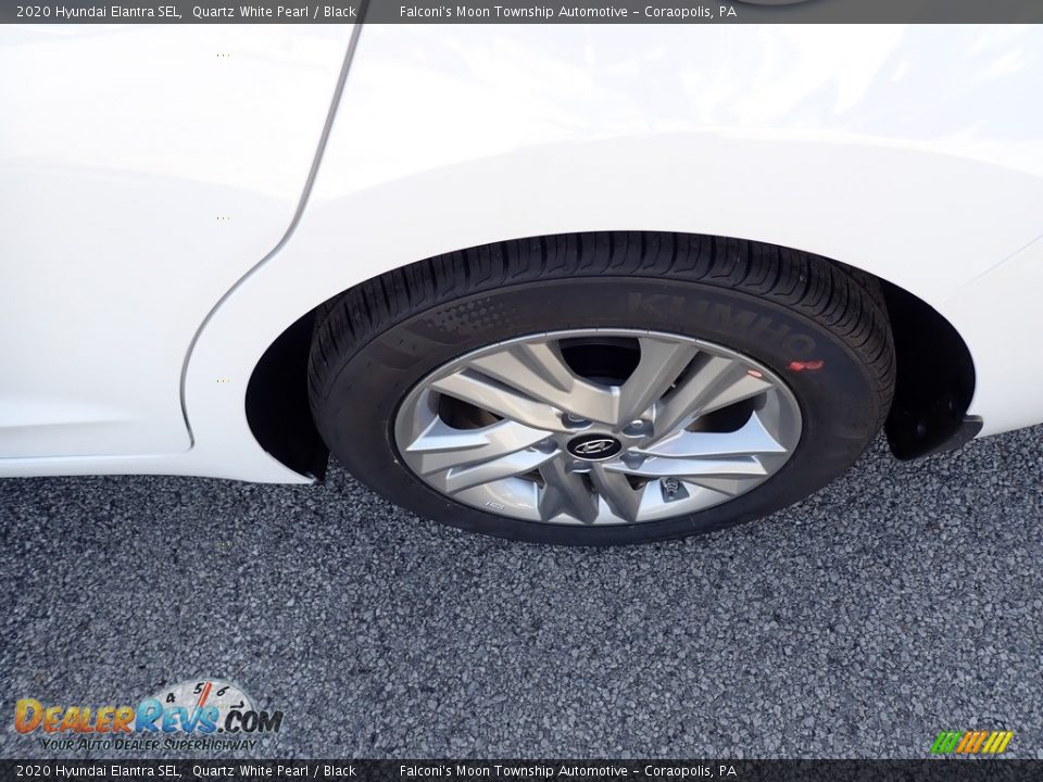 2020 Hyundai Elantra SEL Quartz White Pearl / Black Photo #7