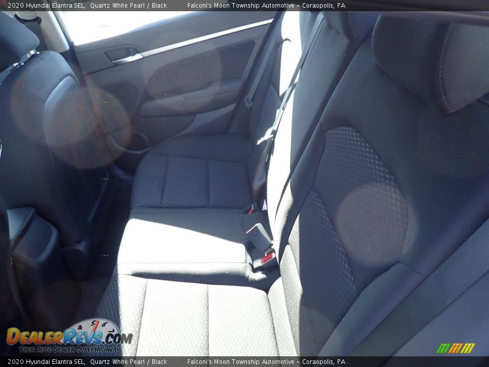 2020 Hyundai Elantra SEL Quartz White Pearl / Black Photo #8