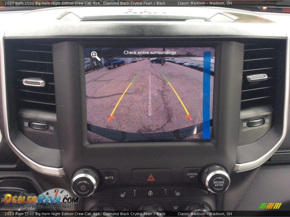 2020 Ram 1500 Big Horn Night Edition Crew Cab 4x4 Diamond Black Crystal Pearl / Black Photo #16