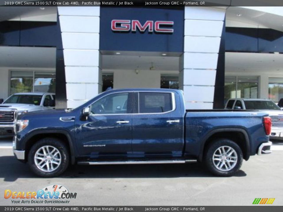 2019 GMC Sierra 1500 SLT Crew Cab 4WD Pacific Blue Metallic / Jet Black Photo #2