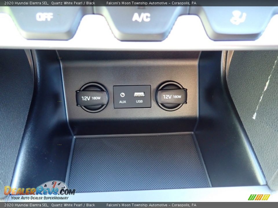 2020 Hyundai Elantra SEL Quartz White Pearl / Black Photo #15