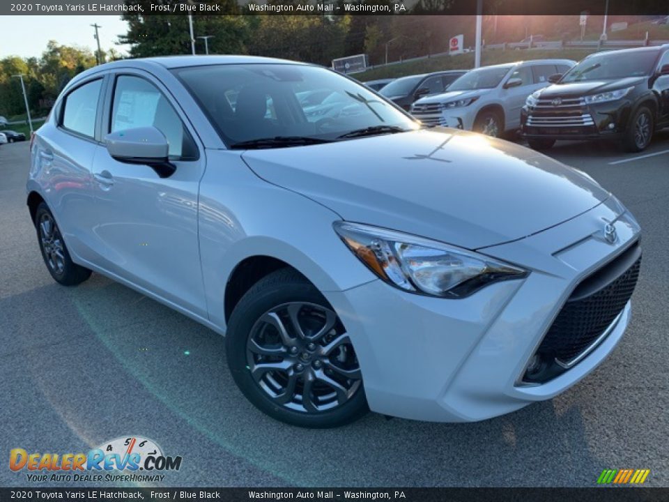 2020 Toyota Yaris LE Hatchback Frost / Blue Black Photo #1