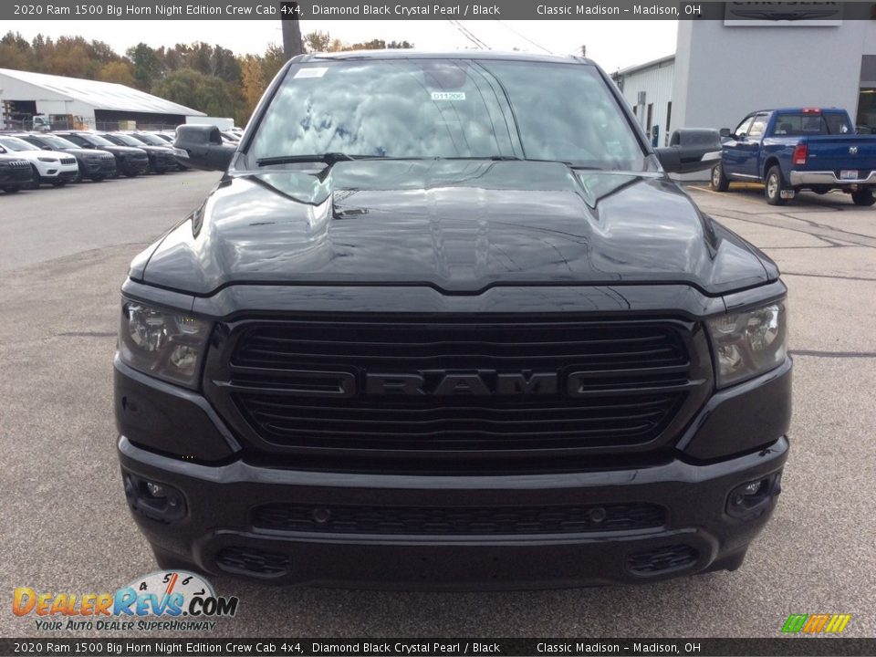 2020 Ram 1500 Big Horn Night Edition Crew Cab 4x4 Diamond Black Crystal Pearl / Black Photo #4