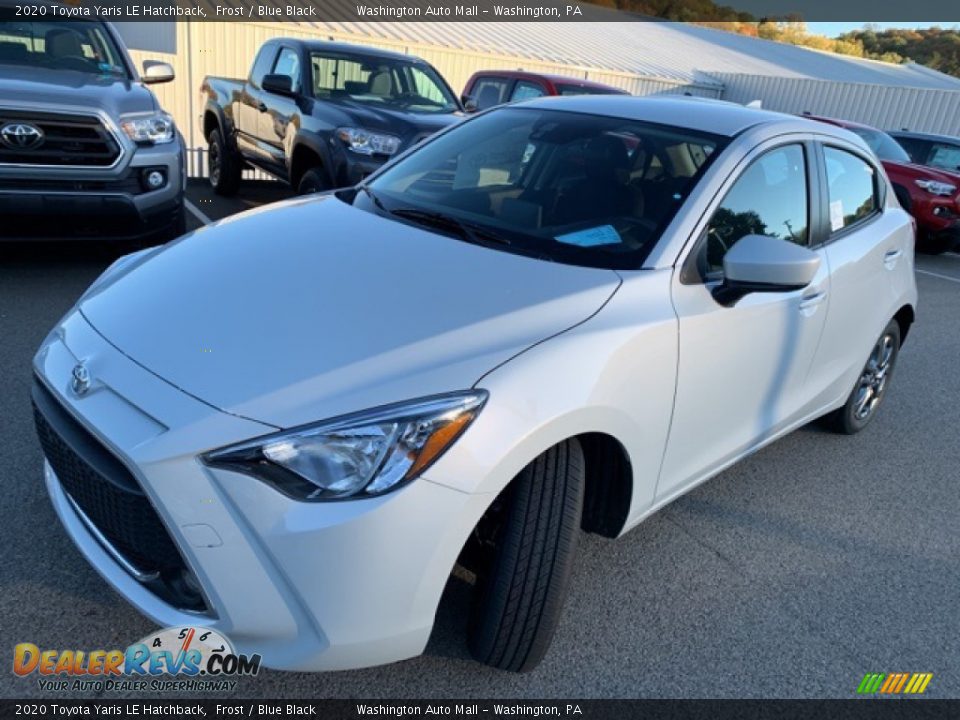 2020 Toyota Yaris LE Hatchback Frost / Blue Black Photo #3