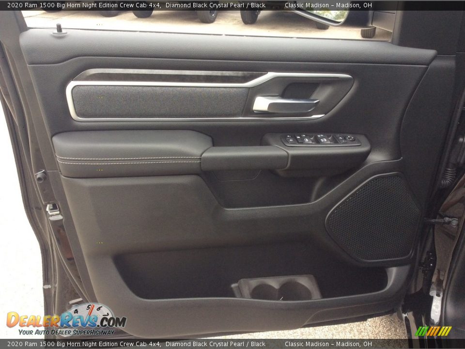2020 Ram 1500 Big Horn Night Edition Crew Cab 4x4 Diamond Black Crystal Pearl / Black Photo #11