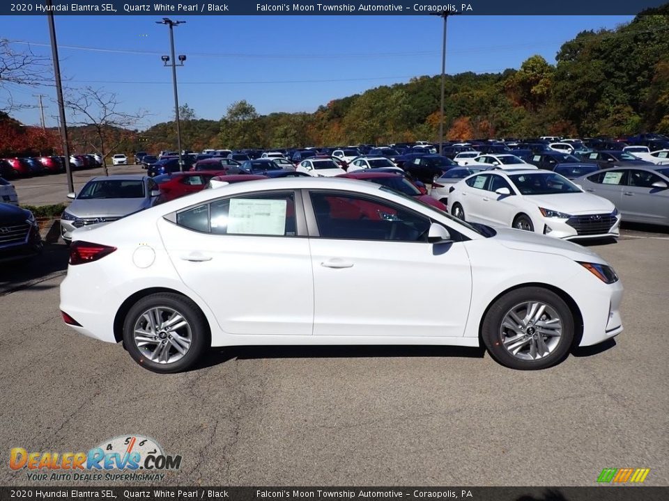 2020 Hyundai Elantra SEL Quartz White Pearl / Black Photo #1