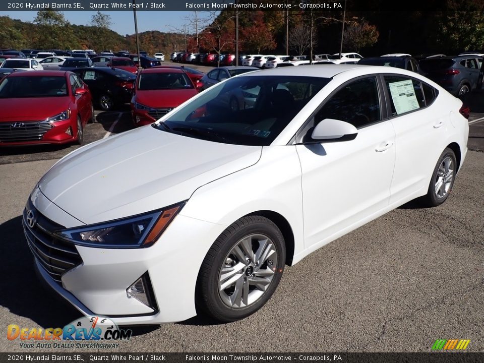 2020 Hyundai Elantra SEL Quartz White Pearl / Black Photo #2