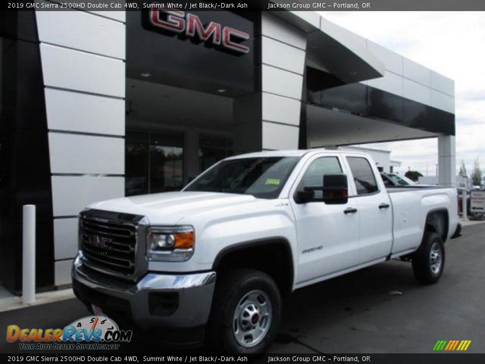 2019 GMC Sierra 2500HD Double Cab 4WD Summit White / Jet Black/­Dark Ash Photo #1