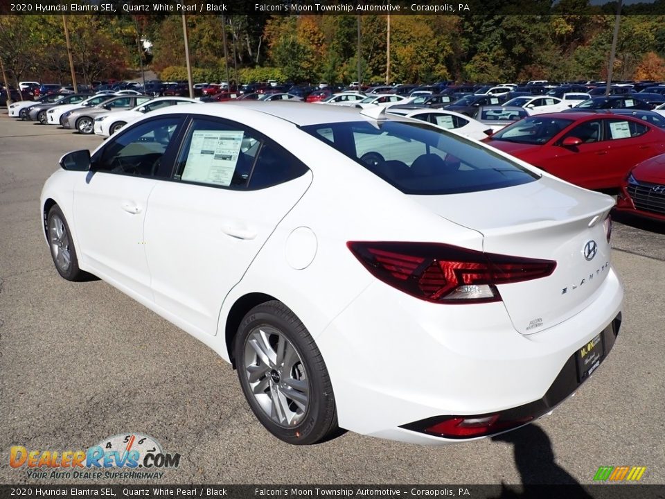 2020 Hyundai Elantra SEL Quartz White Pearl / Black Photo #3