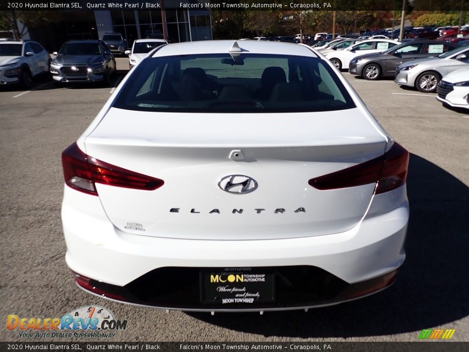 2020 Hyundai Elantra SEL Quartz White Pearl / Black Photo #4