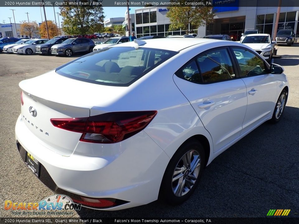 2020 Hyundai Elantra SEL Quartz White Pearl / Black Photo #5