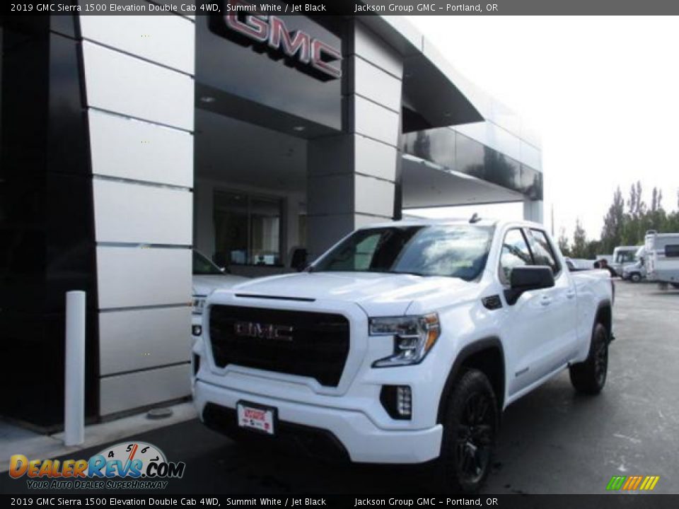 2019 GMC Sierra 1500 Elevation Double Cab 4WD Summit White / Jet Black Photo #1